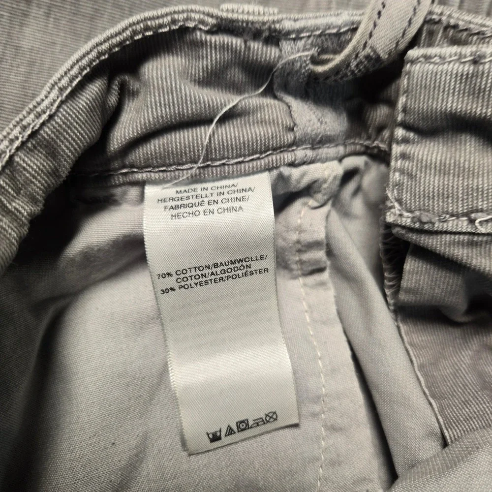 True Religion Pants Gray Corduroy Jogger Drawstring (Tag 34) Measures 36